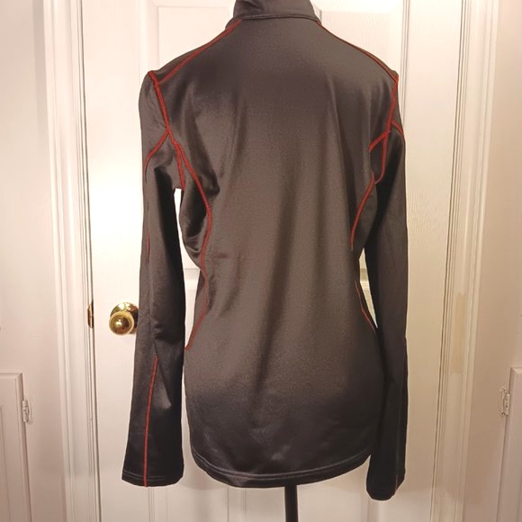 Stormtech Quarter Zip Sweater Pullover Fleece Lined Black Red Men's Size M NWOT - Picture 7 of 16